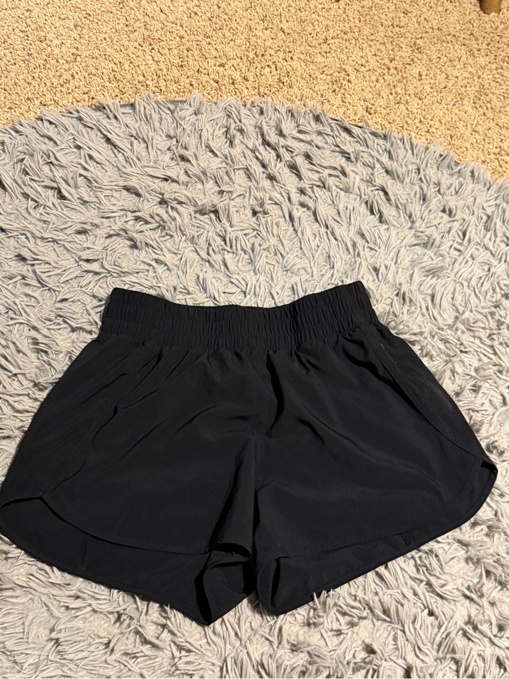 CRZ YOGA Black Women's Athletic Running Shorts
